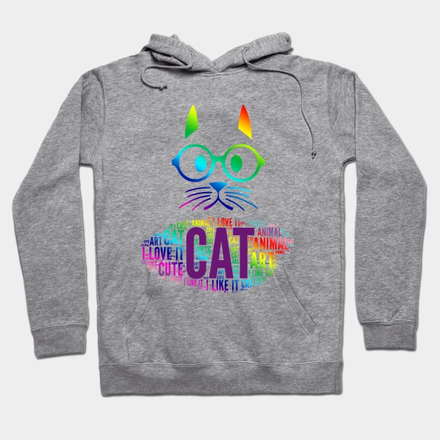 Coloring Cat Hoodie by anbartshirts